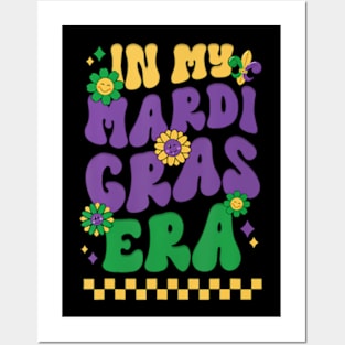 In My Mardi Gras Era Festival Retro Carnival Holiday Posters and Art